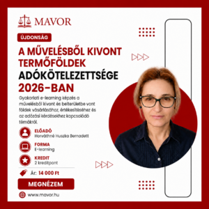 A művelésből kivont termőföldek adókötelezettsége (2 kredit)