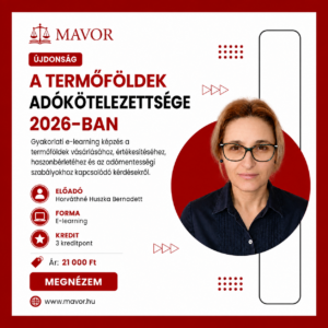 A termőföldek adókötelezettsége (3 kredit)